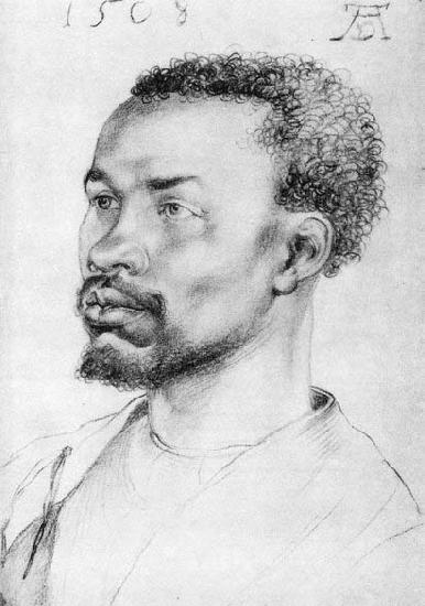 Albrecht Durer Head of a Negro oil painting image
